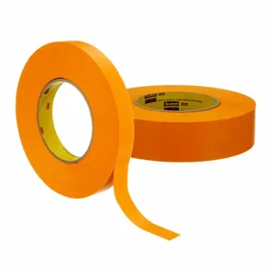 3M 2525 Paper Masking Tape, Rubber Tape Adhesive, 7.1 mil Thick, 72 mm X 55 m, Tan, 12 Pk | CE9UAF 52TV32