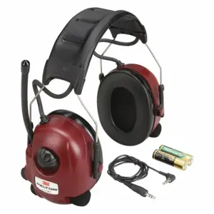 3M M2RX7A2-01 Over-the-Head Headset, 26 Db Noise Reduction Rating, Dielectric No, Red | CE9UDW 481Z32