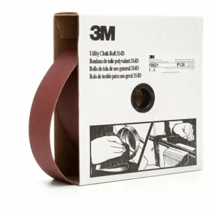 3M 7000118541 Abrasive Utility Roll, 2 Inch W x 150 ft L, Aluminum Oxide, P120 Grit, J Wt Cloth, 314D | CN7TMK 804GT2