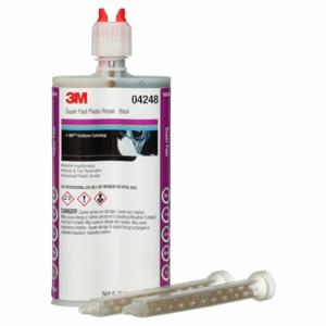 3M 04248 Urethane Adhesive, Dual-Cartridge, 200 mL, Black, 25 Sec Work Life | CE9CTZ 33TZ26