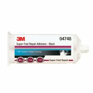 3M 04248 Urethane Adhesive, Dual-Cartridge, 200 mL, Black, 25 Sec Work Life | CE9CTZ 33TZ26