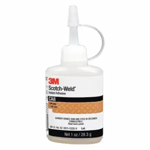 3M CA8 Instant Adhesive, 1 Fl Oz, PK 12 | CN7TNV 190V06