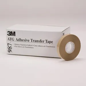 3M 987 Adhesive Transfer Tape, 1/2 Inch Width, 36 Yard Length, 2 mil Thick | CF2UCQ 29WT19