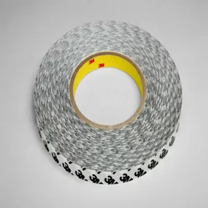 3M 9086 Paper Double Sided Film Tape, Acrylic Adhesive, 7.50 mil Thick, 25 mm x 50m, 18 Pk | CD2MHE 54EN52