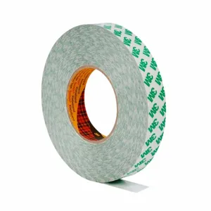 3M 9087 PVC Double Sided Film Tape, Acrylic Adhesive, 10.20 mil Thick, 25 mm x 50m, White, 18 Pk | CD2MHA 54EN47