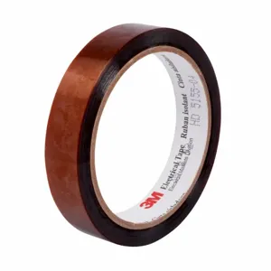 3M 92, 1 in x 36 yd Insulating Electrical Tape, High-Temp, 92, Polyimide, 1 Inch x 108 ft, 1 mil Tape Thick | CN7WKA 2DVD4