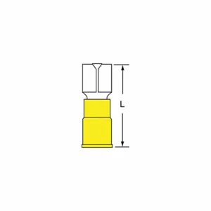 3M MVI10-250DFK Female Disconnect Yellow 12 To 10awg, 500 Pk | AC2FHC 2JLC7