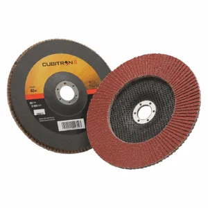 3M 967A Flap Disc, Ceramic, 7 Inch Disc Diameter, 40 Abrasive Grit | CF2DNP 30CP33