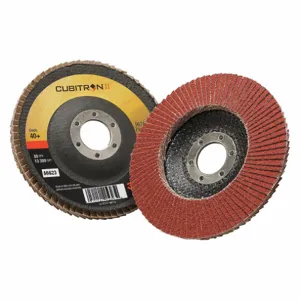 3M 967A Flap Disc, Ceramic, 4 1/2 Inch Disc Diameter, 40 Abrasive Grit | CF2DQD 30CP39