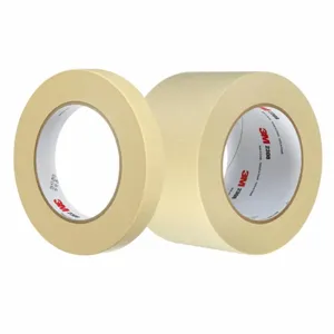 3M 2308 Paper Masking Tape, Rubber Tape Adhesive, 4.9 mil Thick, 48 mm X 55 m, Tan, 24 Pk | CE9UBN 53VU64