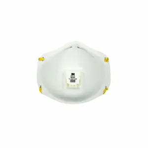 3M 8515HA1-A Disposable Respirator, Dual, Non-Adj, Metal Nose Clip, Std, White, M Mask Size, N95, 12 PK | CN7TYK 2JCN8