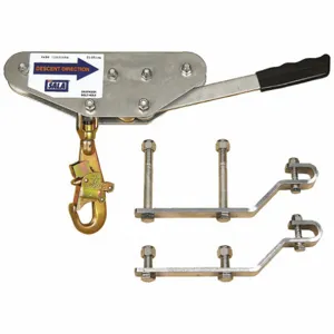 3M 3302977 Hardware Kit, Gold/Silver, Braking Trolley/Pr of Suspension Bars/Secure Snap Hook | CN7URP 61DG87