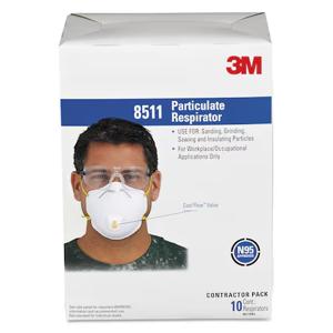 3M 70070757557 Particulate Respirator, Cool Flow, PK 10 | CN7VMD 646U10