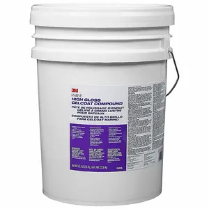 3M 06026 Marine Gelcoat Compound, High Gloss, 50 lb, Drum, White | CE9XWR 6KHC1