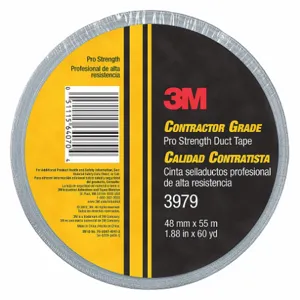 3M 3979 Duct Tape, 1 7/8 Inch X 60 Yd, Gray, Continuous Roll, Pack Qty 1 | CN7UCD 45FD22