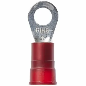 3M MN8-14R/SK Ring Terminal Red Brazed 8 Awg, 200 Pk | AC2FBU 2JJW8