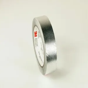 3M 1267, 1 in x 18 yd Conductive Electrical Tape, Ultra-Conductive Embossed Foil, 1267, 9 PK | CN7WFV 2GEG9