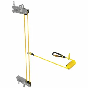 3M 6100566 Ladder Anchor, Steel, 310 lb Capacity, 2 Inch Size Channel Wd | CN7TRA 61DF87