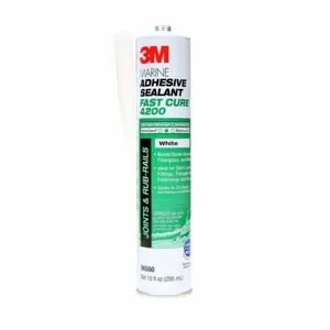 3M 06560 White Marine Adhesive Sealant, Polyurethane, 10.0 Oz Cartridge, 12 Pk | CE9BQJ 2JBK5