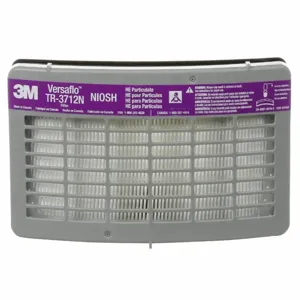 3M TR-3712N-5 Filter, NIOSH Rating HEPA, Magenta | CF2EAH 36EE62