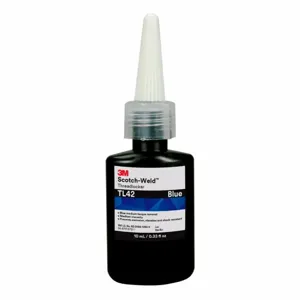 3M TL42-10 Threadlocker, Scotch-Weld TL42, Blue, 0.34 fl oz, Bottle, 1 EA | CN7WLX 2XLH9