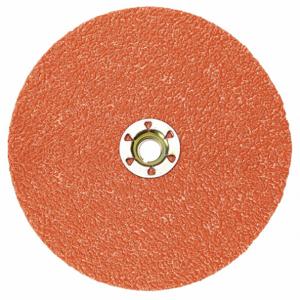 3M 987C Fiber Disc, Ceramic, Coated, 4 1/2 Inch Disc Diameter, No Hole Mounting Hole, 25 Pk | CF2GKM 19G407