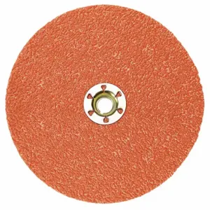 3M 987C Fiber Disc, Ceramic, Coated, 4 1/2 Inch Disc Diameter, No Hole Mounting Hole, 25 Pk | CF2GKM 19G407