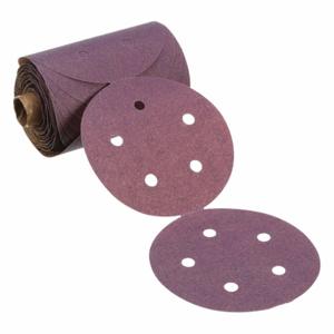 3M 732U Sanding Disc Roll, Coated, 5 Hole, 5 Inch Disc Diameter, 220 Abrasive Grit | CE9KNT 448A44