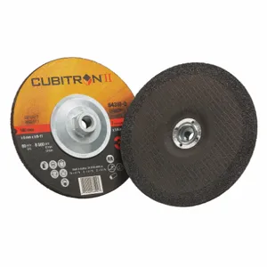 3M 64319 Depressed Center Wheels, 7 Inch Dia, 5/8 Inch Hole, Ceramic, 36 Grit, Type 27, Cubitron Ii | CN7UAL 53AY61