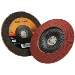 3M 969F Flap Disc, Ceramic Grain, 7 Inch Disc Diameter, 40 Abrasive Grit | CF2DRX 448D85