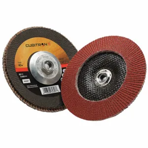 3M 969F Flap Disc, Ceramic Grain, 7 Inch Disc Diameter, 40 Abrasive Grit | CF2DRW 448D82