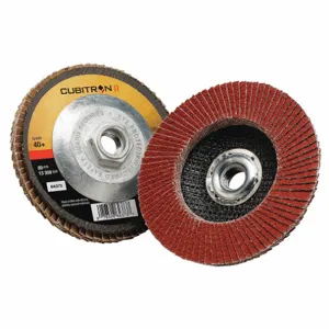 3M 969F Flap Disc, Ceramic Grain, 4 1/2 Inch Disc Diameter, 40 Abrasive Grit | CF2DVG 448D58