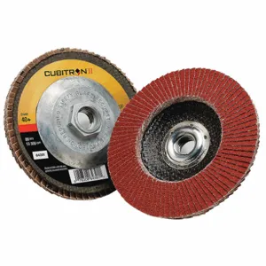 3M 969F Flap Disc, Ceramic Grain, 5 Inch Disc Diameter, 40 Abrasive Grit | CF2DUB 448D53