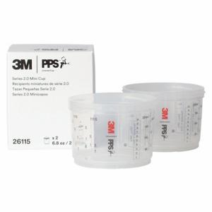 3M 26115 Pressure Spray Gun Cup, 6.8 fl Oz Capacity, 2 Pk | CE9RWE 478A90