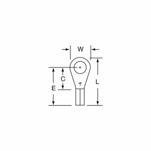 3M MU18-10R/LK Ring Terminal Bare Butted 22-18, 1000 Pk | AB9LFF 2DUP2