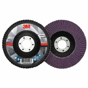 3M 769F Flap Disc, Ceramic Grain, 4 1/2 Inch Disc Diameter, 40 Abrasive Grit | CF2DVQ 498X86