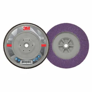 3M 7100177901 Flap Disc, Type 29, 7 Inch x 5/8 11, Ceramic, 80 Grit, Plastic Bk, Std Density, 769F | CN7UKV 498Y23