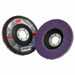 3M 769F Flap Disc, Ceramic Grain, 4 1/2 Inch Disc Diameter, 60 Abrasive Grit | CF2DVD 498X87