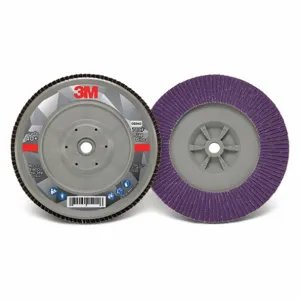 3M 60440351744 Flap Disc, Ceramic Grain, 7 Inch Disc Diameter, 40 Abrasive Grit | CF2DTD 498Y21