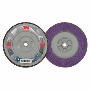 3M 7100178236 Flap Disc, Type 27, 7 Inch x 5/8 11, Ceramic, 80 Grit, Plastic Bk, Std Density, 769F | CN7UKM 498Y20