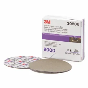 3M 30806 Polishing Pad, Foam, 6 Inch Size, 15 Pk | CE9TBZ 55EE10