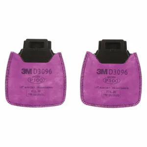 3M D3096 Filter, NIOSH Rating Nuisance Acid Gas, Magenta, Pair | CF2EAG 55MY70