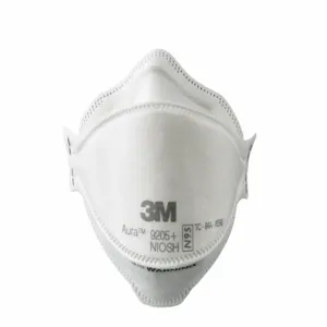 3M 9210+ Disposable Respirator, Single, Non-Adj, Metal Nose Clip, Std, White, 20 PK | CN7TYN 21LP02