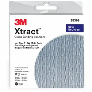 3M 7100250855 Hook-and-Loop Sanding Disc, 6 Inch Dia, Mesh, Aluminum Oxide, 120/180/220/240/320/80 Grit | CN7VHW 794CU2