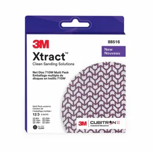 3M 710W Hook-And-Loop Sanding Disc, 6 Inch Dia, Mesh, Ceramic, Net, 12 PK | CN7VFX 780TK5