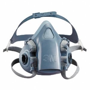 3M 7501 Halbmasken-Atemschutzmaske, Kartuschen im Lieferumfang enthalten Nein, Gesichtsteilmaterial Silikon | CF2BEB 3PB39