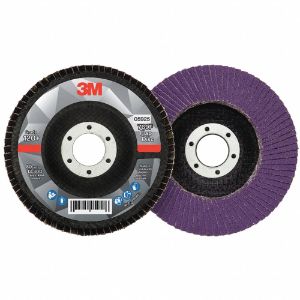 3M 769F Flap Disc, Ceramic Grain, 4 1/2 Inch Disc Diameter, 120 Abrasive Grit | CF2DVV 498Y06