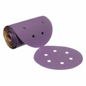3M 775L Sanding Disc Roll, Coated, 6 Hole, 6 Inch Disc Diameter, 150 Abrasive Grit | CE9KND 448A14