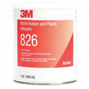 3M 826 Amber Plastic Adhesive, 32 Oz, Can, Woodworking | CF2TLK 2RUE6