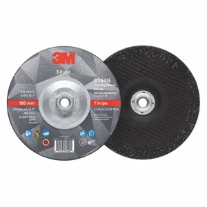 3M 87448 Depressed Center Wheels, 7 Inch Dia, 5/8-11 Inch Hole, Ceramic Grain, 36 Grit, Type 27 | CN7UAM 450Y29